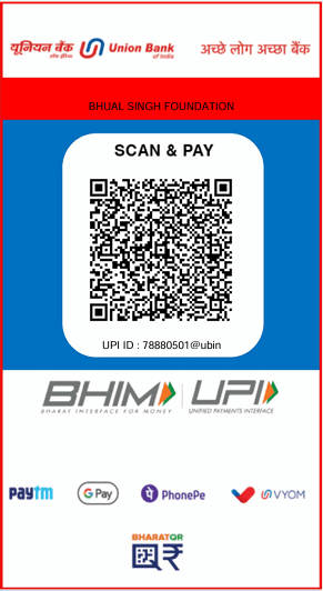 Bhual Singh Foundation donation QR code for UPI payment