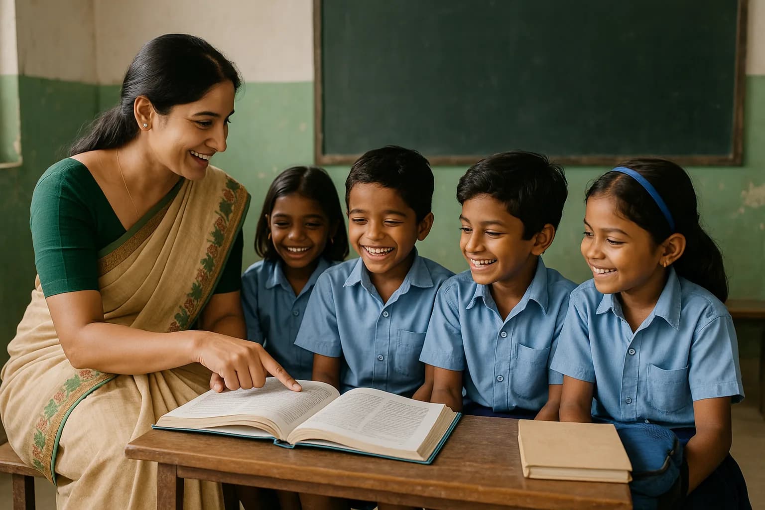 Women teaching and empowering children in rural communities